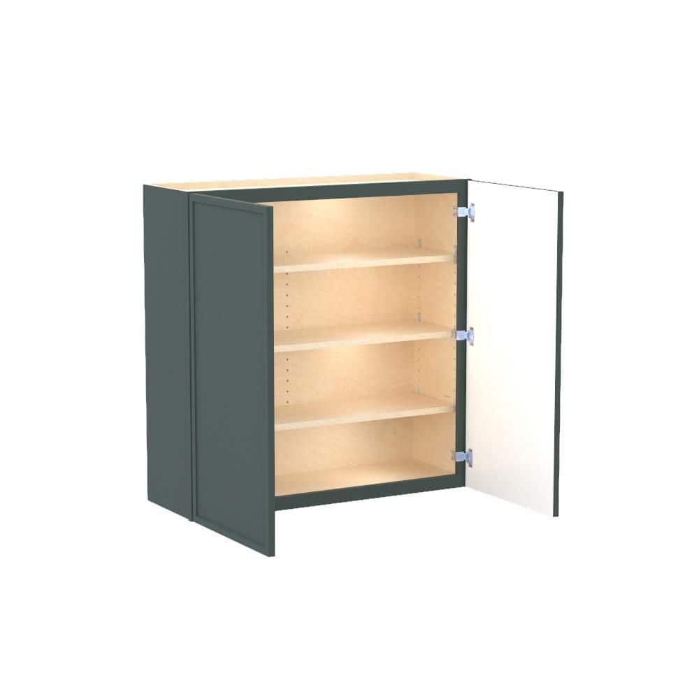 Franklin 33 in. W x 12 in. D x 36 in. H Assembled Plywood Wall Kitchen Cabinet in Verdant Green with Soft Close price history on PriceWatchPro