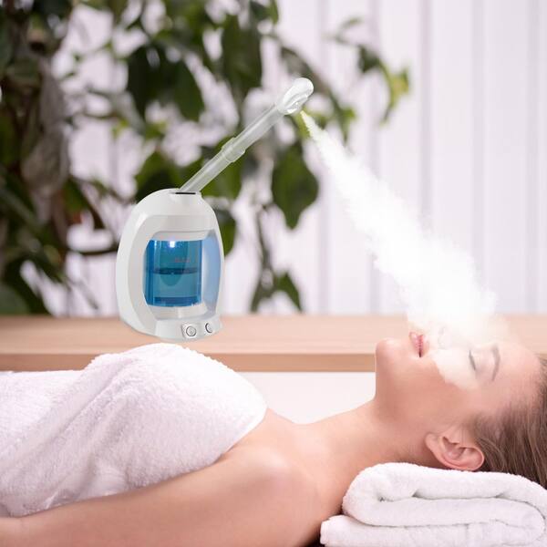 Anqtovp Nano Ionic Ozone Facial Steamer Portable Professional Spa