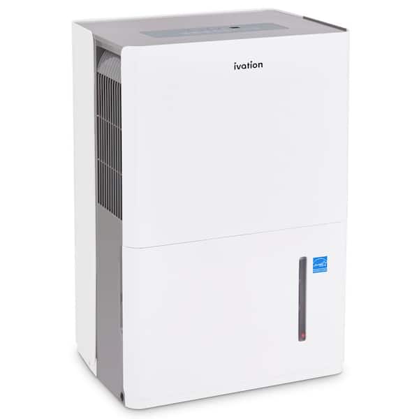 Ivation 50 Pint Energy Star Dehumidifier with Continuous Drain Hose Connector