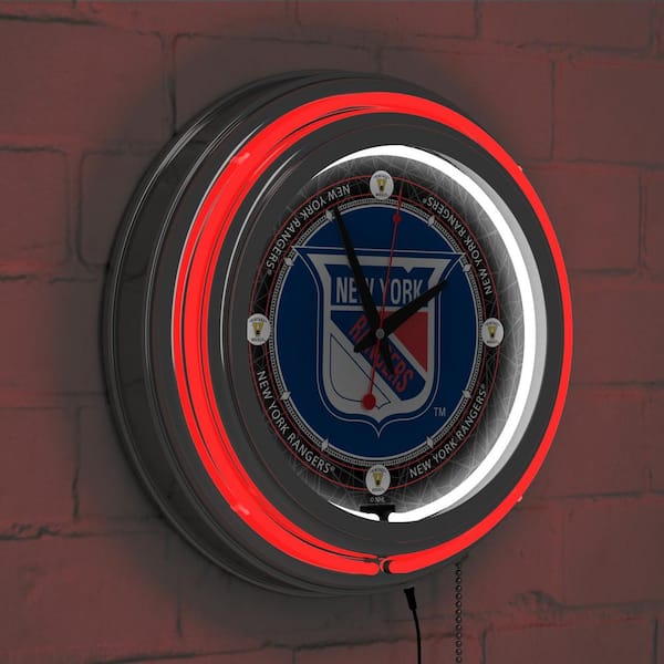 Trademark Global 14 in. Vintage New York Rangers NHL Neon Wall Clock  NHL1400-NYRV - The Home Depot