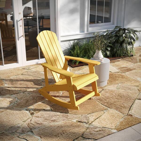 Yellow outdoor 2025 rocking chair cushions