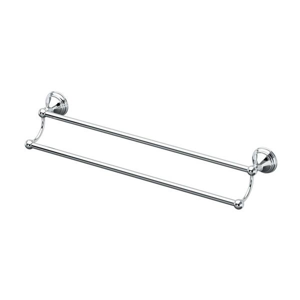 Gatco Charlotte 24 in. Double Towel Bar in Chrome