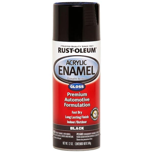 Rust-Oleum Automotive 12 oz. Acrylic Enamel Gloss Black Spray Paint