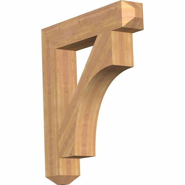 Ekena Millwork 5-1/2 in. x 36 in. x 32 in. Western Red Cedar Westlake Craftsman Smooth Bracket