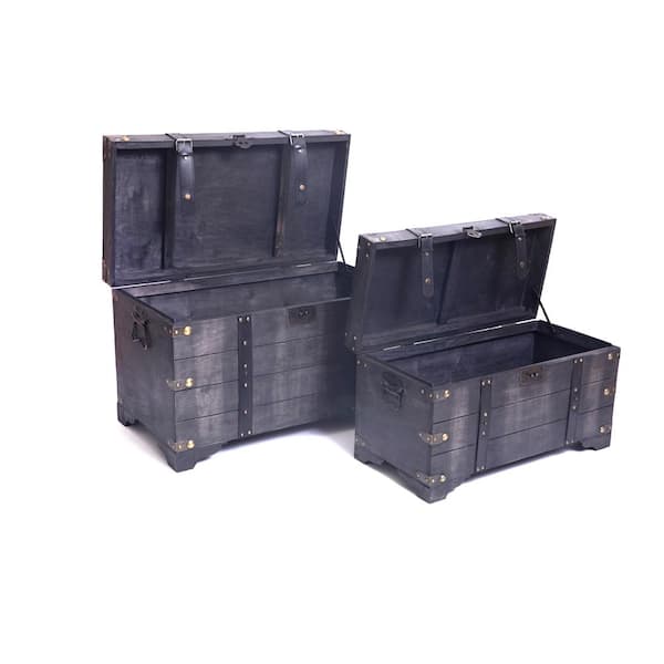 Trunk canvas chest black - BOOLA-BOOLA