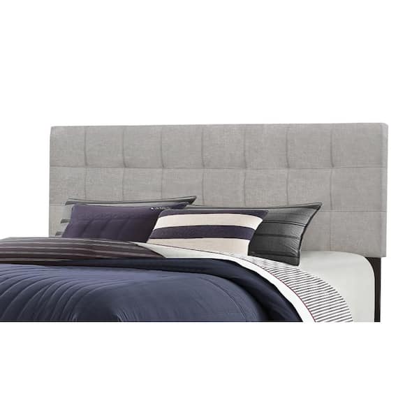 Hillsdale Furniture Delaney Glacier Gray Full/Queen Upholstered Headboard with Frame