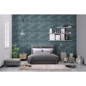 Lakeview Denim 3 in. x 12 in. Glossy Ceramic Wall Tile (5.5 sq. ft./Case)