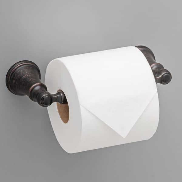Woodhurst Wall Mount Pivot Arm Toilet Paper Holder Bath Hardware Accessory in Venetian Bronze