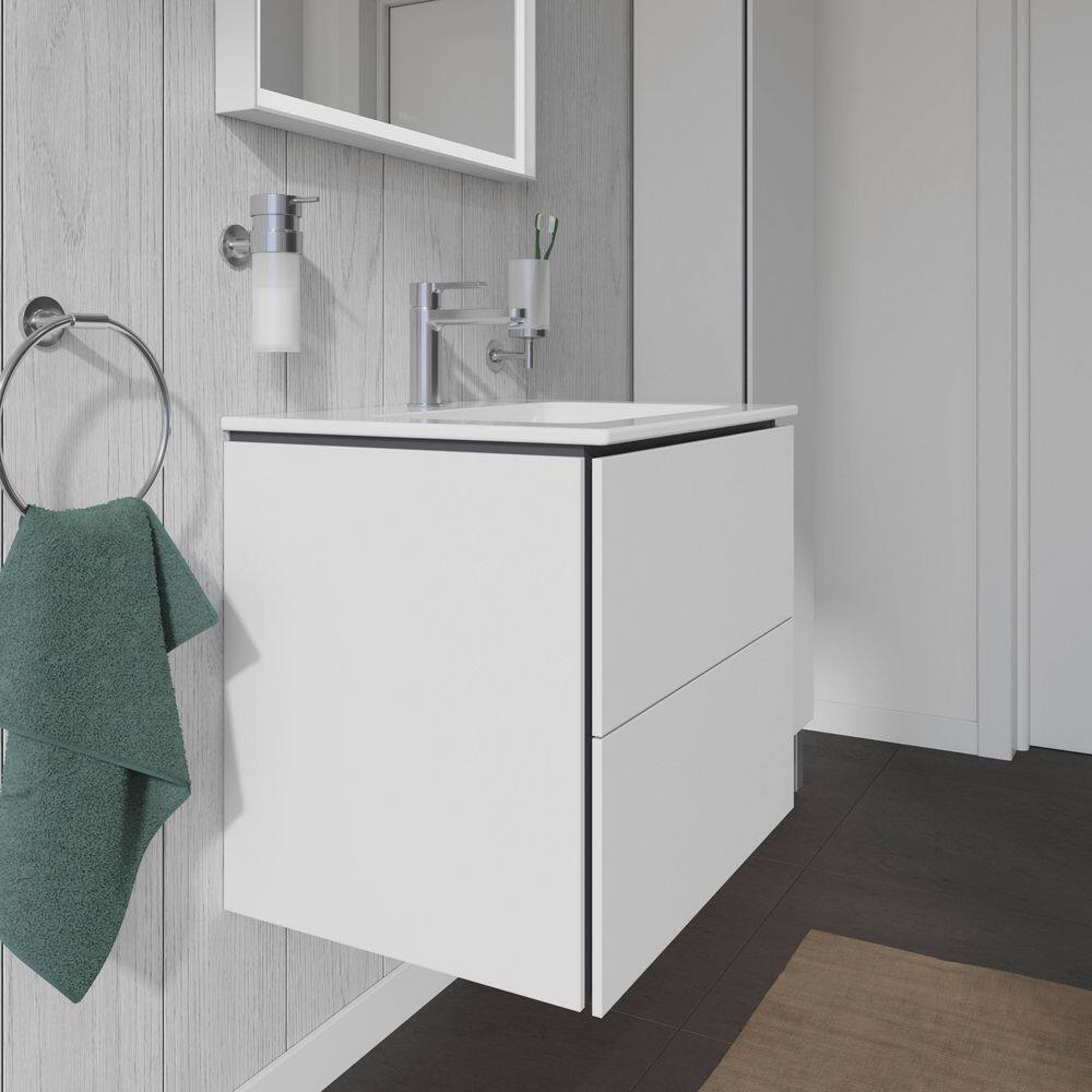 24.38'' White Wall-Mounted Single Bathroom Vanity