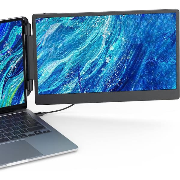 14-Inch 1080P Portable Dual Monitor Extender for Laptops-USB-C & HDMI, Plug & Play, Fits 13-17.3 Inch Mac & Windows