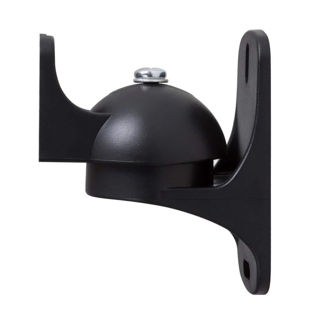 Black Adjustable Nylon Speaker Wall Mount Kit with Brackets
