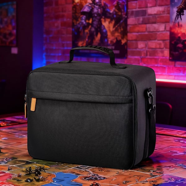 Miniature Storage Carrying Figure Bag, Transport Bag with Shoulder Strap, Fits 1:500-1:750 Scale Models, 7 Gal.