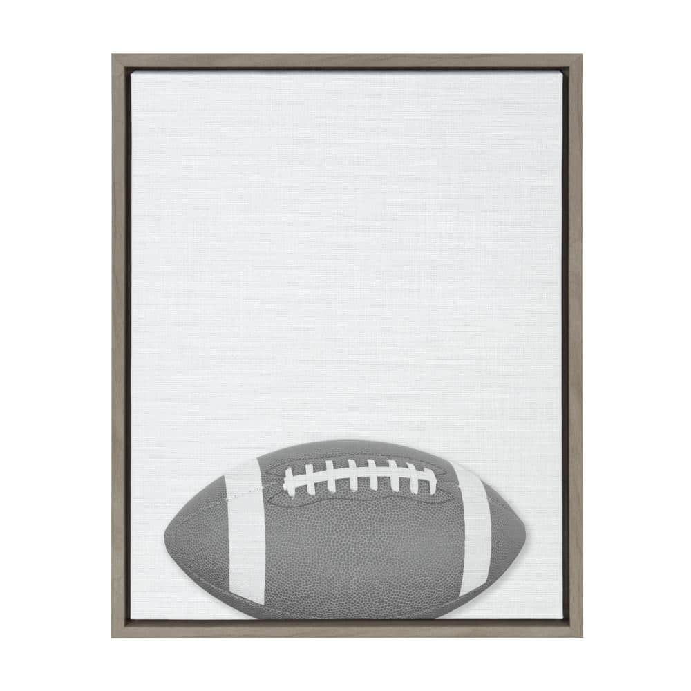 Sylvie Football Portrait Framed Canvas Wall Art
