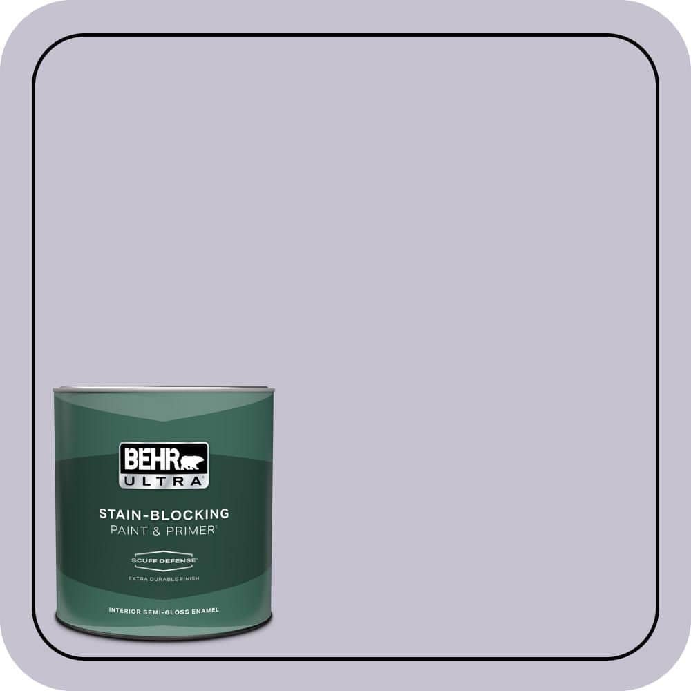 1 qt. #ICC-44 Lavender Bouquet Extra Durable Semi-Gloss Enamel Interior Paint & Primer price history on PriceWatchPro