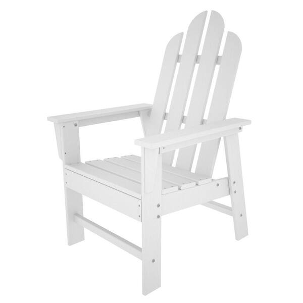 POLYWOOD Long Island White Patio Dining Chair