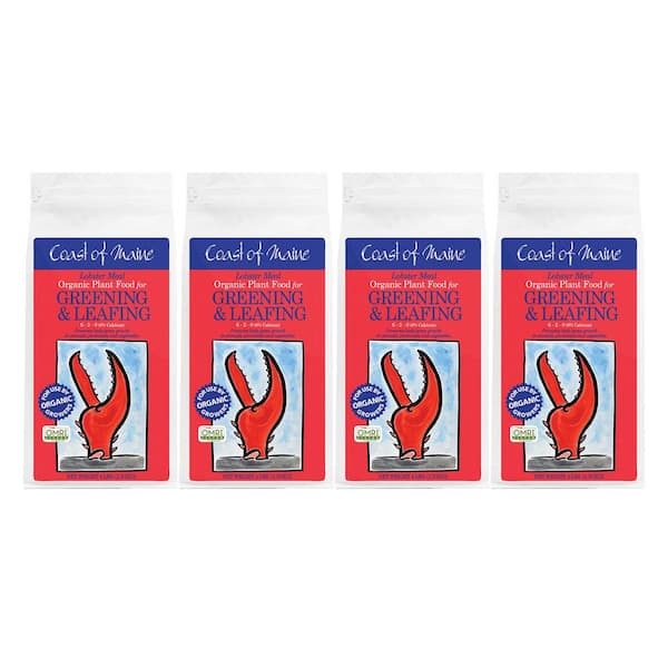 Coast of Maine 4 lbs. Bag Lobster Meal Organic Dry Fertilizer Mix (4-Pack)