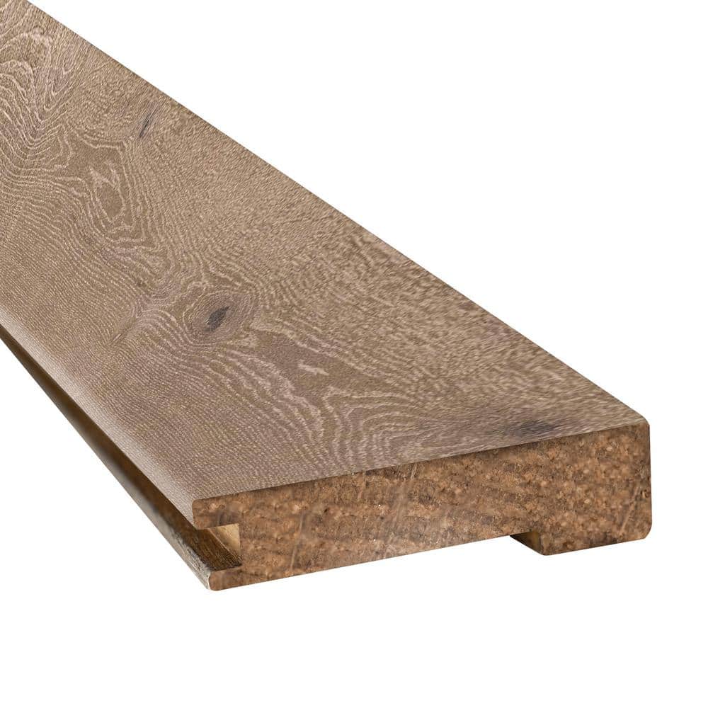 Liberty Mound 0.82 in. T x 3 in. W x 78 in. L Engineered Hardwood Flush Stair Nose Eased Edge Large Molding price history on PriceWatchPro