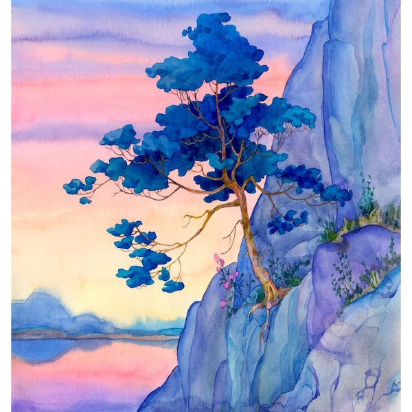 Veer Decor Cliffside Serenity Wall Mural 8253-BT - The Home Depot