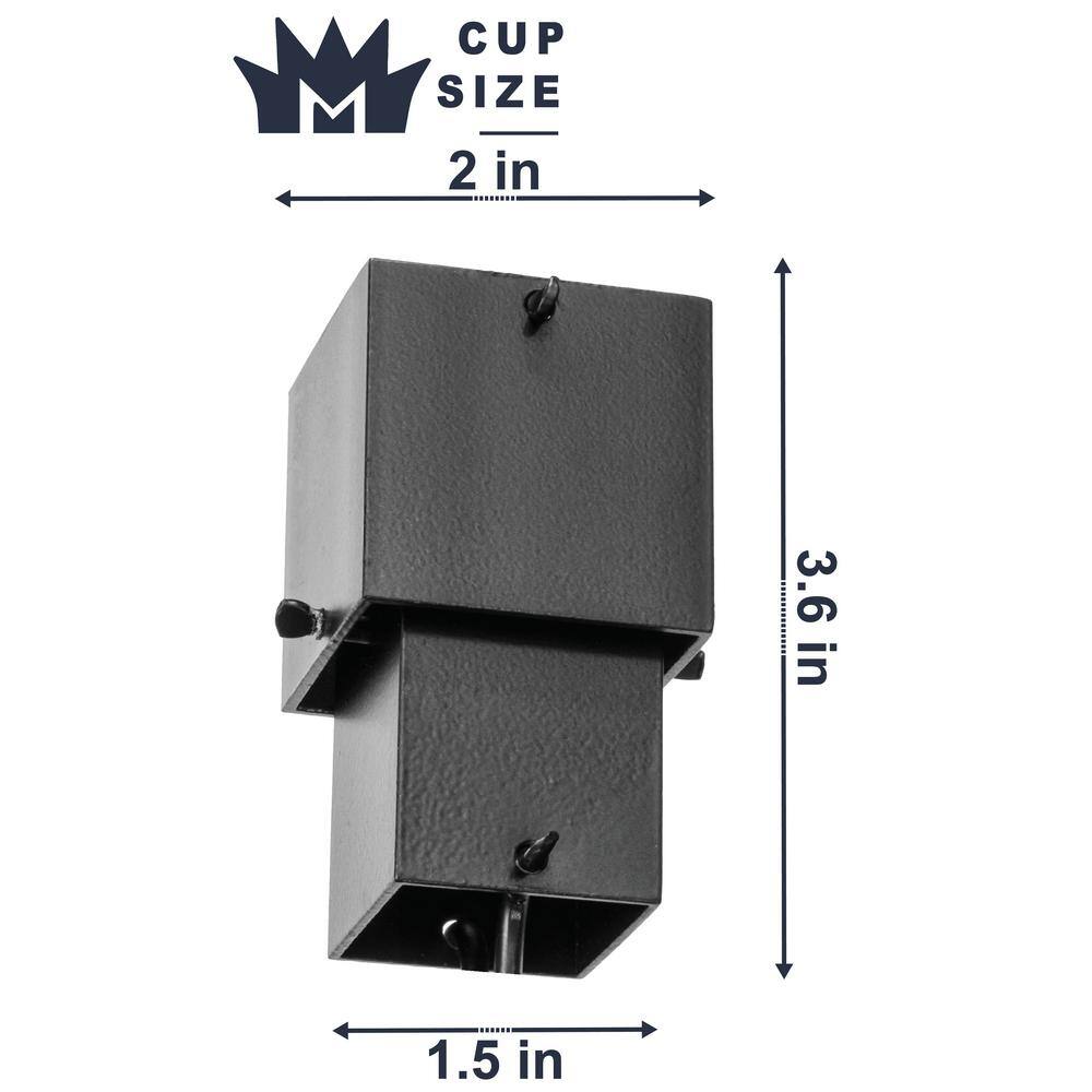 8.5 ft Black Aluminum Multi Cube Rain Chain