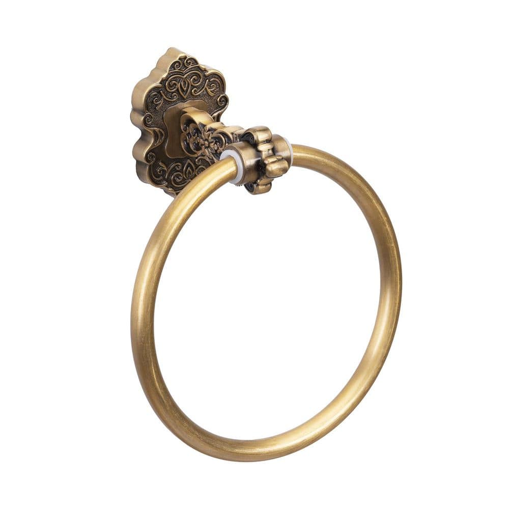 Vintage Antique Brass Bathroom Towel Ring, Wall Mount Heavy Duty Aluminum Hand Towel Holder price history on PriceWatchPro