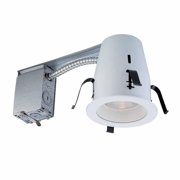 Commercial Electric 4 in. White Non-IC Remodel Recessed Lighting Kit