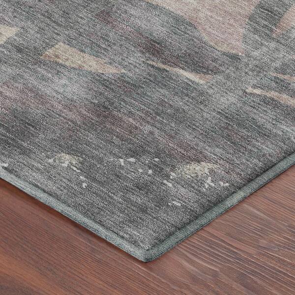 Mayfield Premium Machine Washable Abstract AMF2337 Taupe 10 ft. x 14 ft. Area Rug
