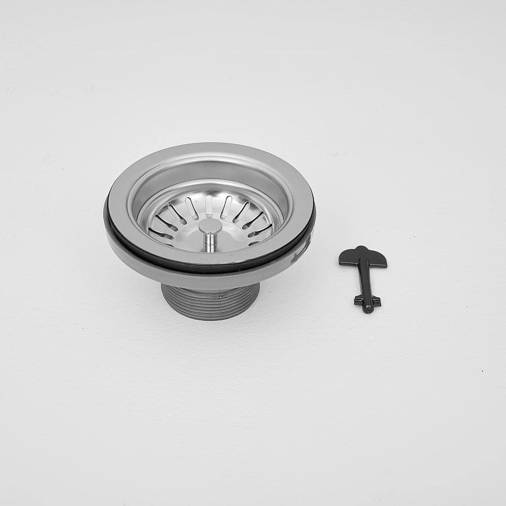 23 Inch Brushed Stainless Steel Single Bowl Drop-In Kitchen Sink