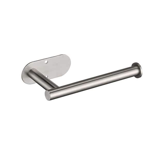 Paper Towel Holder Self-Adhesive or Drilling, Stainless Steel Wall-Mounted Paper Towel Holder for Kitchen, Bathroom