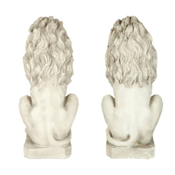 Design Toscano Mansfield Manor Lion Sentinel Left and Right