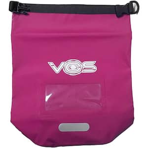 Waterproof Dry Bags (5L, Pink) All Purpose Roll Top Sack Keeps Gear & Personal Items Dry Perfect for Water Winter Sports