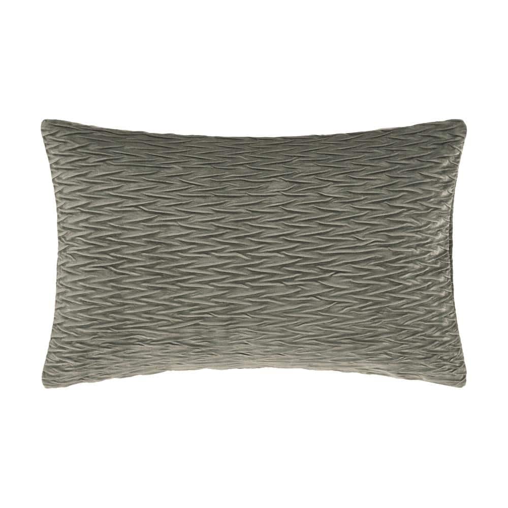 Toulhouse Ripple Charcoal Polyester Lumbar Decorative Throw Pillow Cover 14