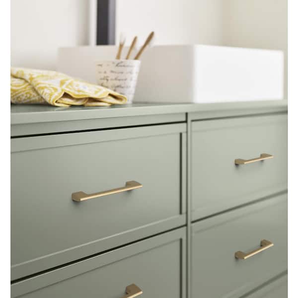 Riva 5-1/16 in. (128mm) Modern Champagne Bronze Bar Cabinet Pull