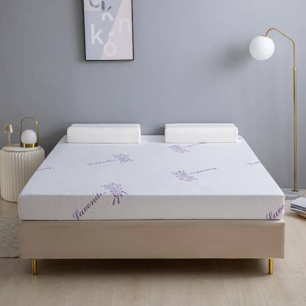WONDER COMFORT Lavender Twin Medium Firm Memory Foam 6 in. Mattress in a Box