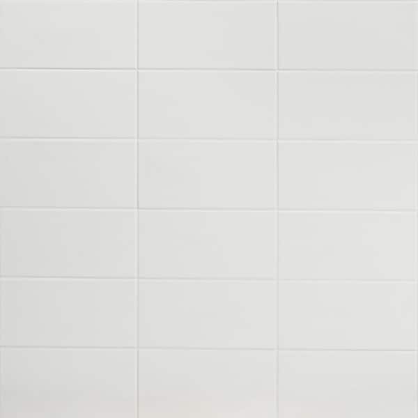 Tori White 8 in. x 4 in. Matte Ceramic Wall Tile (28 Pieces, 6.02 sq. ft./Case)