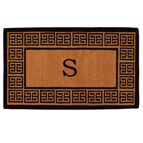 Calloway Mills The Grecian Extra-Thick 36 in. x 72 in. Monogram S Door Mat