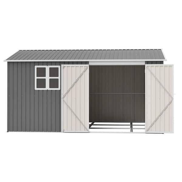 Hohuqeri 10 ft. x 12 ft. Outdoor Storage Shed Garden Shed Garden