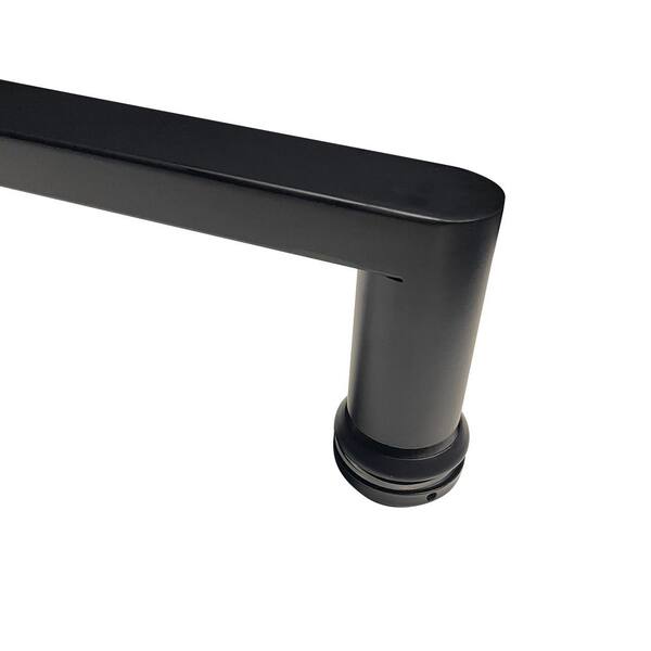 Zeafive 21 in. W x 2.75 in. H Frameless Shower Door Handle Soft-Close Double Sliding in Matte Black