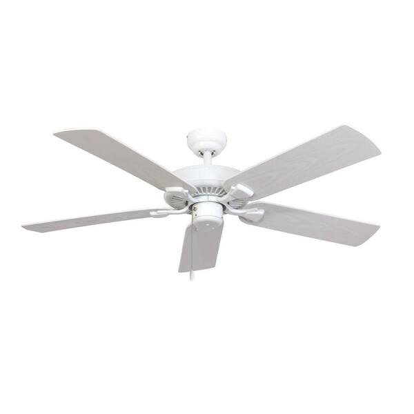 Sahara Fans Bluff Cove 52 in. Outdoor White Ceiling Fan