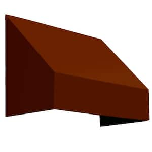 3.38 ft. Wide New Yorker Window/Entry Fixed Awning (44 in. H x 36 in. D) Terra Cotta