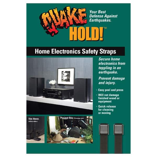 4508 QuakeHOLD! Big Screen and Appliance Strap – Full-Line of Emergency  Supplies Personal Custom-Designed Kits Long-term Shelf-life Food & Water –  Mayday Industries