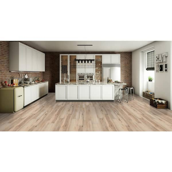 Alpine Mountain 12 MIL x 7 in. W x 48 in. L Waterproof Click Lock Luxury Vinyl Plank Flooring (23.8 sq. ft./case)