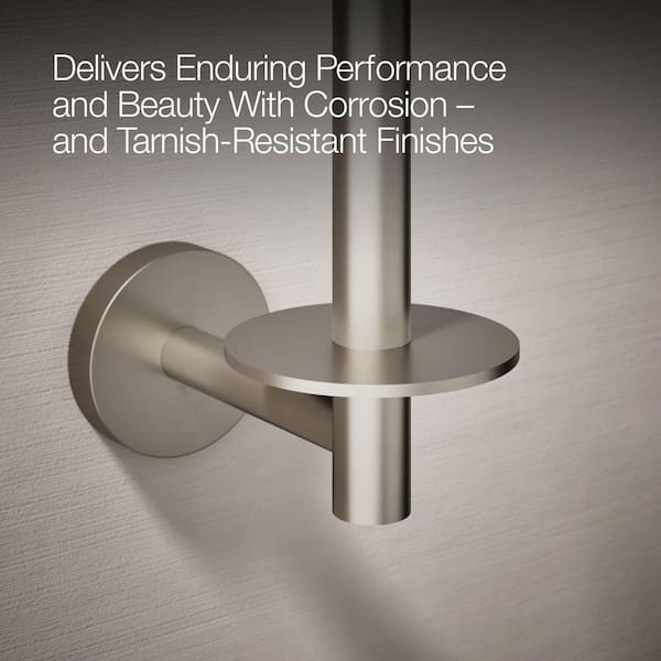 KOHLER Elate Vertical Toilet Tissue Holder in Vibrant Brushed