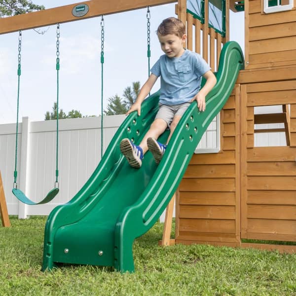 Backyard Discovery Fall River Nordic Spruce Outdoor Swing Set
