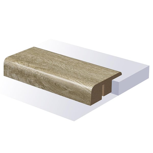 Royal Buckingham-Blarney End Cap 0.6 in T x 1.465 in. W x 94 in. L Smooth Wood Look Laminate Moulding/Trim