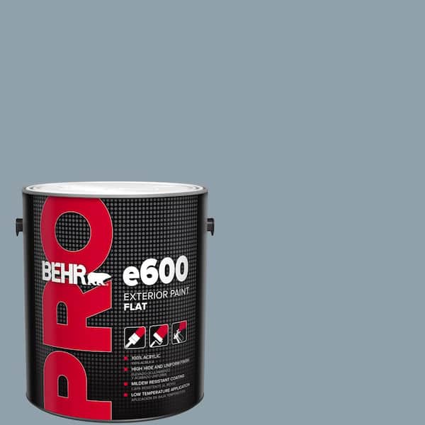 BEHR PRO 1 Gal. #N480-4A Dusty Denim Flat Exterior Paint