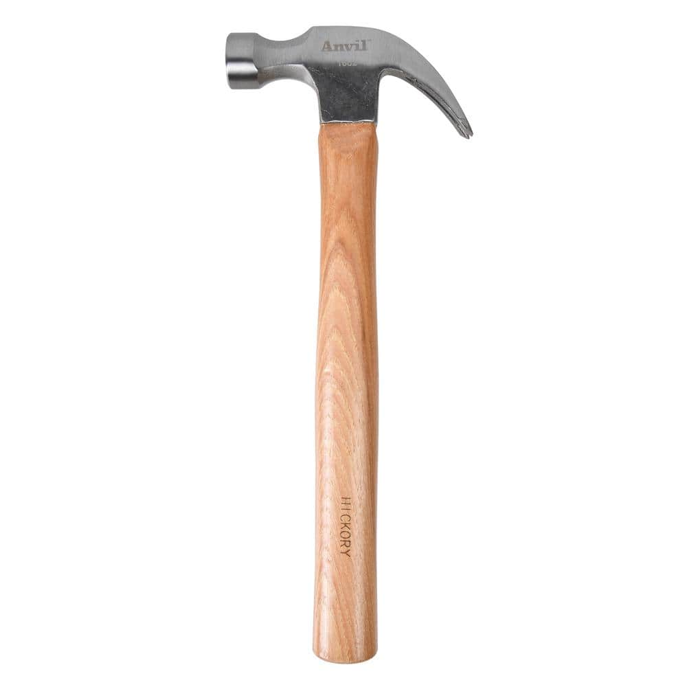 Anvil 16 oz. Claw Hammer with 11in Hickory Handle SUO004 The Home Depot