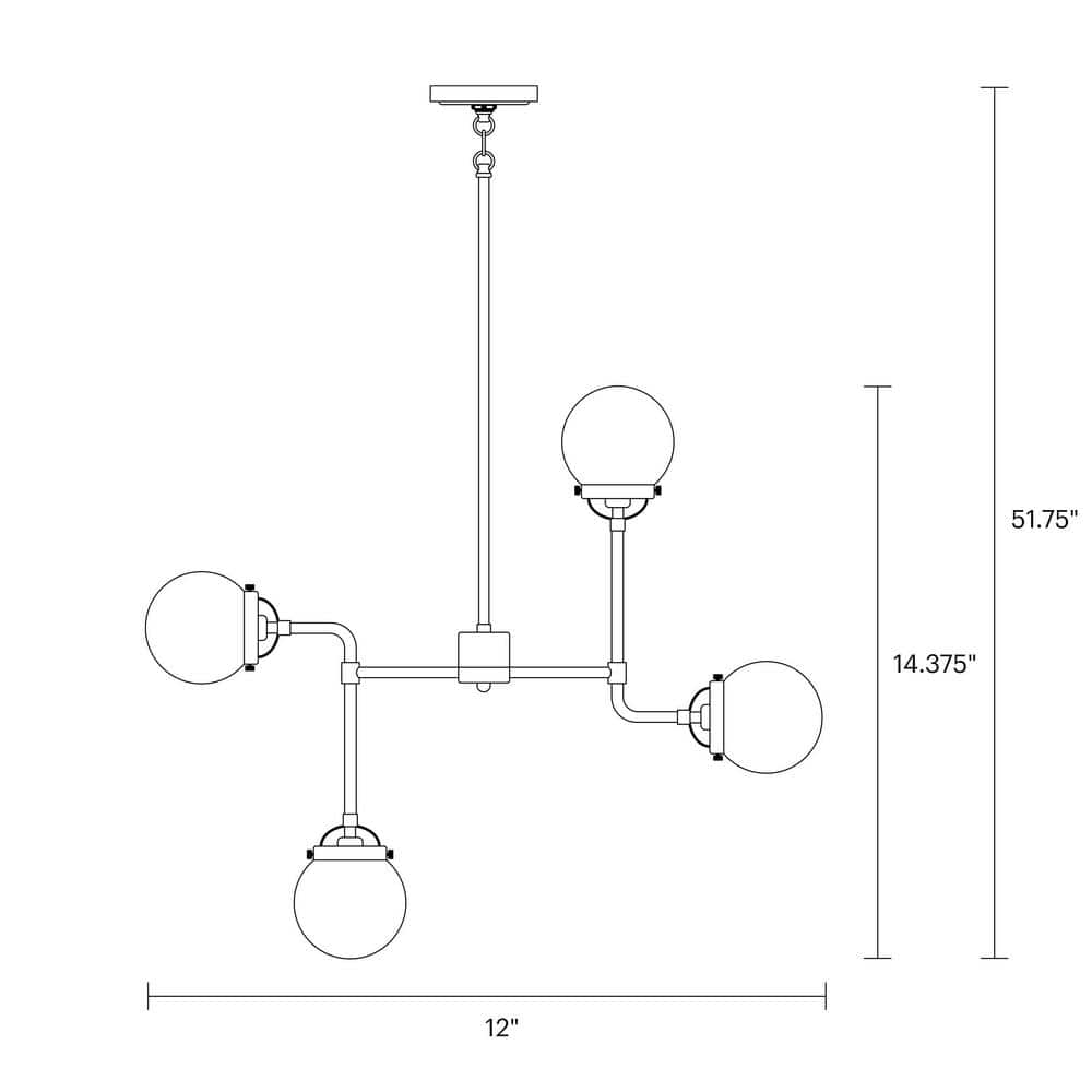 Satin Brass Midnight Elegance 8-Light Chandelier with Etched Glass