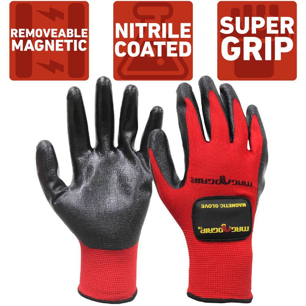 Medium Nitrile Coated Gloves with 1-Removable Magnet (2-Pair) price history on PriceWatchPro