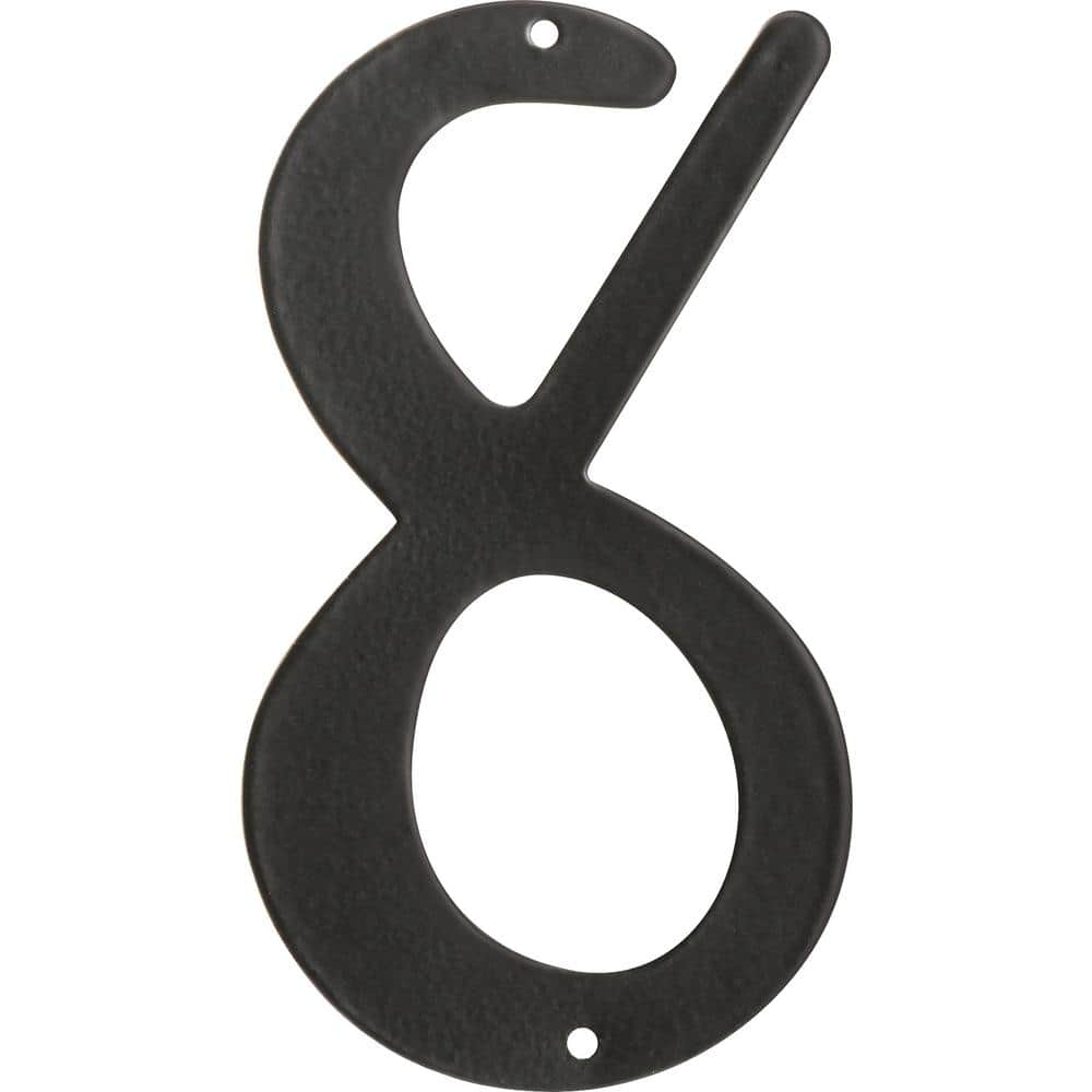 4 in. Black Nail-On Aluminum House Number 8 price history on PriceWatchPro