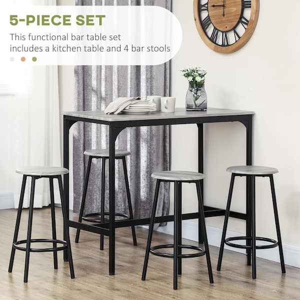 Counter height store wall table